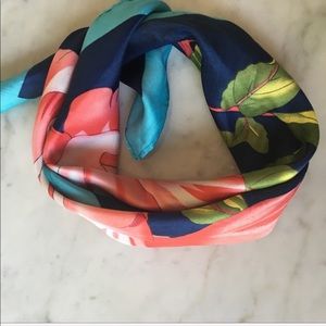 Floral Hair Scarf Neck